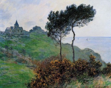 L’église de Varengaville Gray Weather Claude Monet Peinture à l'huile